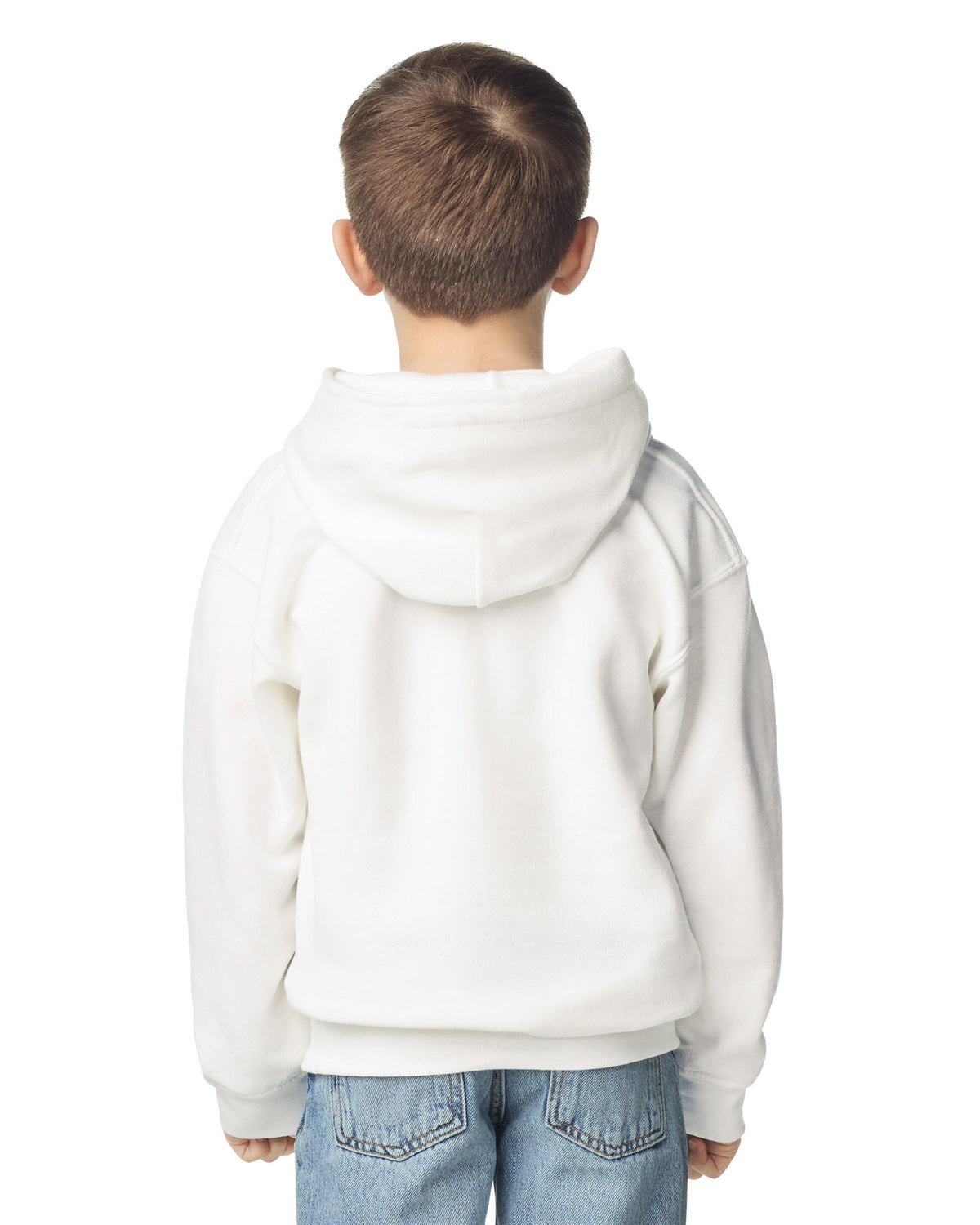 Gildan Heavy Blend Youth Hooded Sweatshirt - White