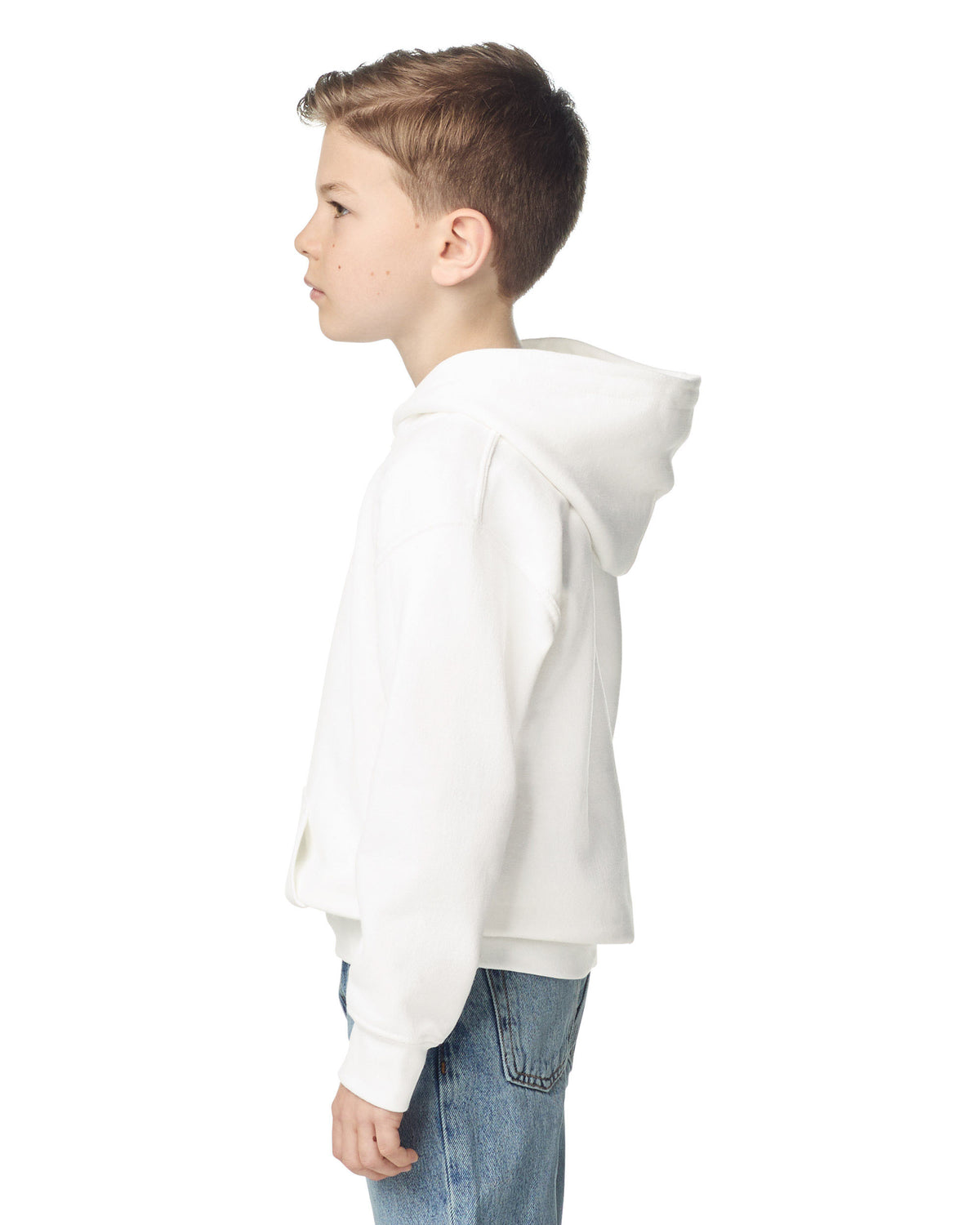 Gildan Heavy Blend Youth Hooded Sweatshirt - White