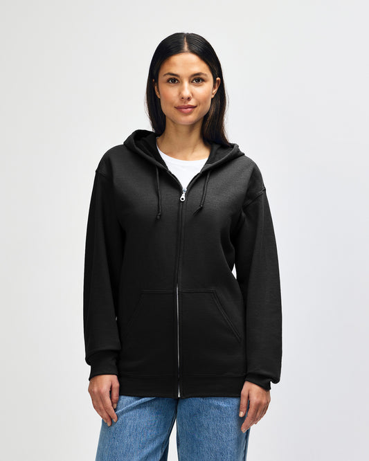 Gildan Heavy Blend Adult Full Zip Hooded Sweatshirt - Black