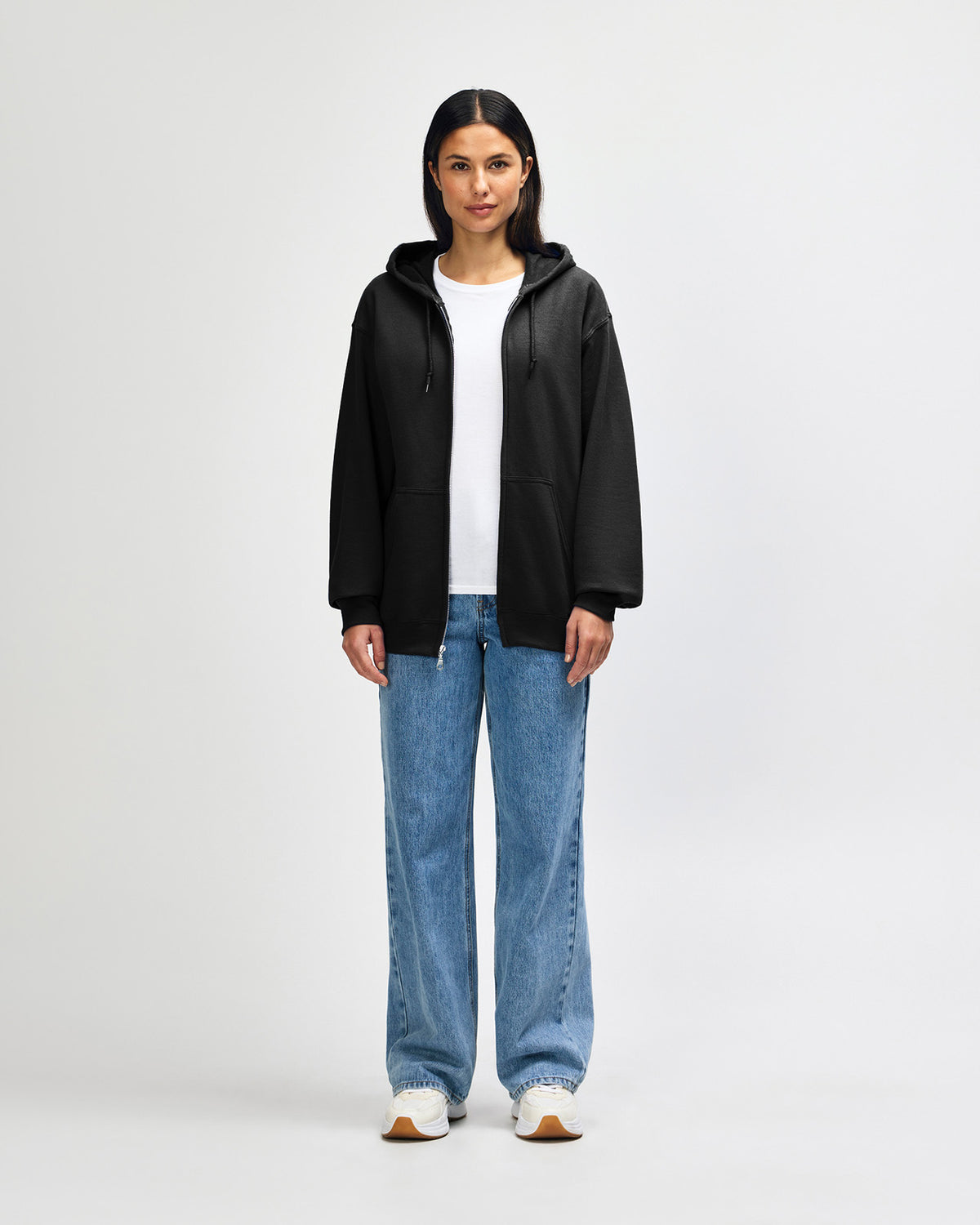 Gildan Heavy Blend Adult Full Zip Hooded Sweatshirt - Black