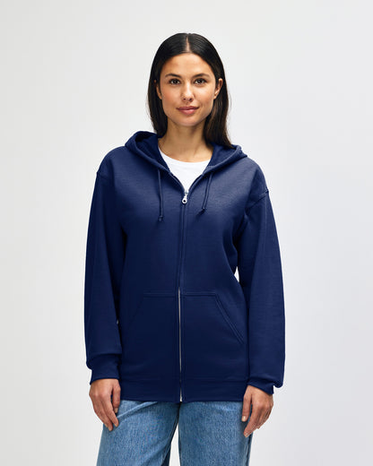 Gildan Heavy Blend Adult Full Zip Hooded Sweatshirt - Navy