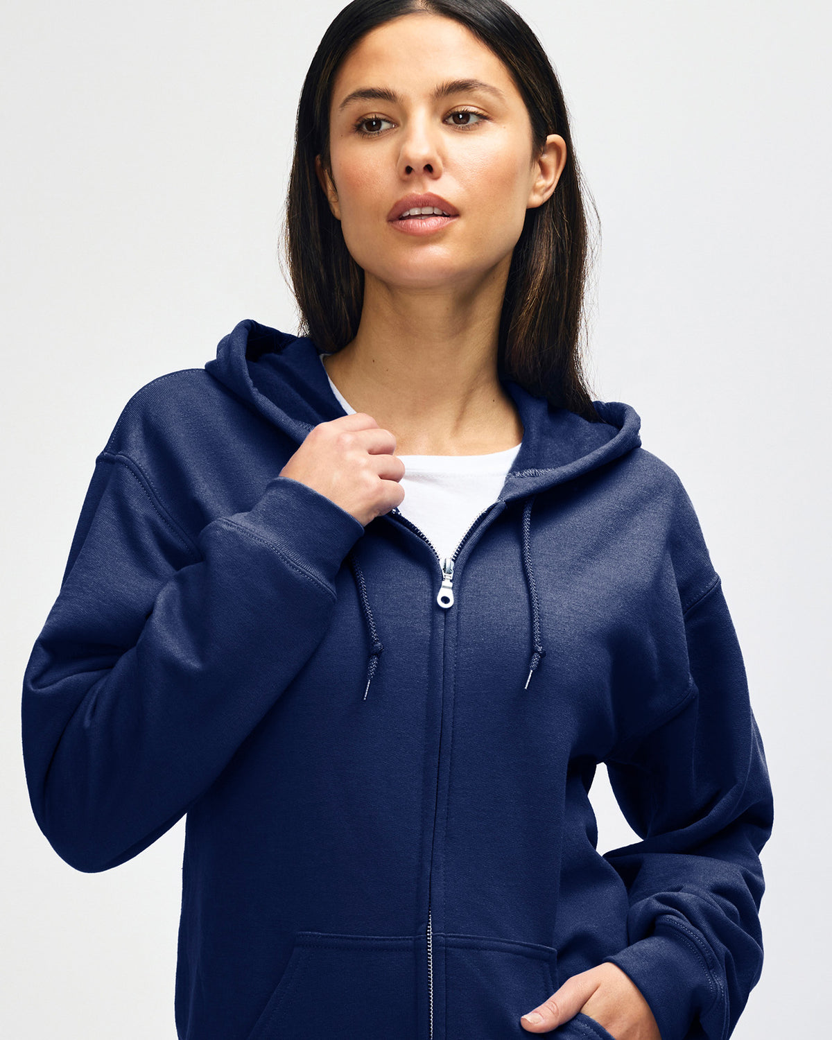 Gildan Heavy Blend Adult Full Zip Hooded Sweatshirt - Navy