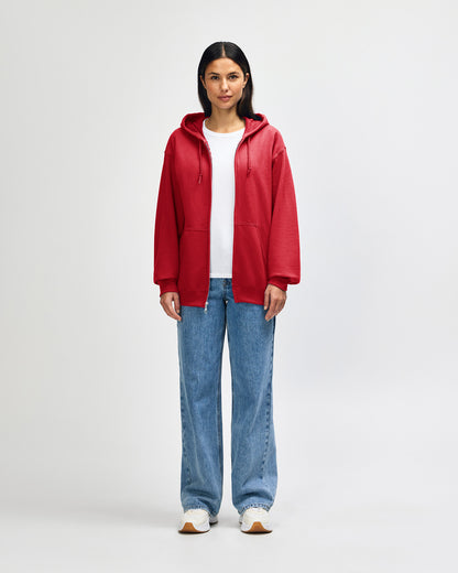 Gildan Heavy Blend Adult Full Zip Hooded Sweatshirt - Red