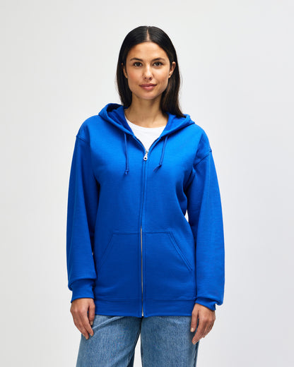 Gildan Heavy Blend Adult Full Zip Hooded Sweatshirt - Royal