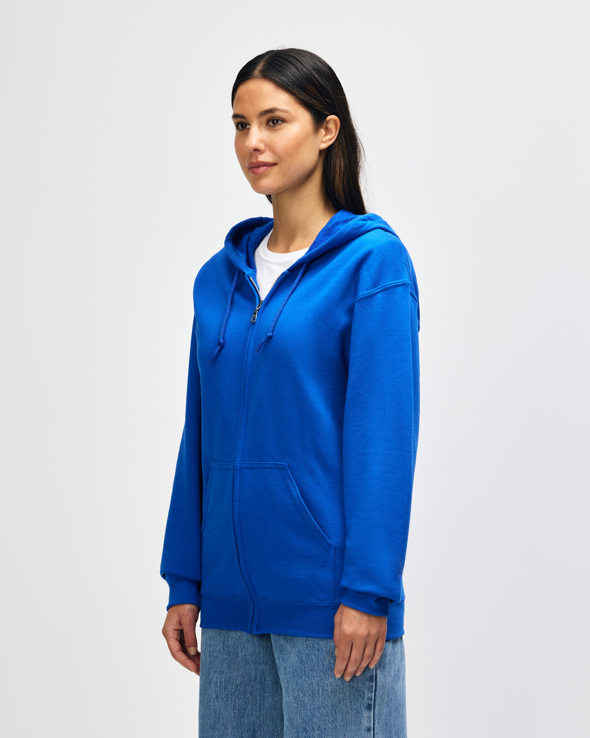 Gildan Heavy Blend Adult Full Zip Hooded Sweatshirt - Royal
