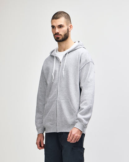 Gildan Heavy Blend Adult Full Zip Hooded Sweatshirt - Sport Grey