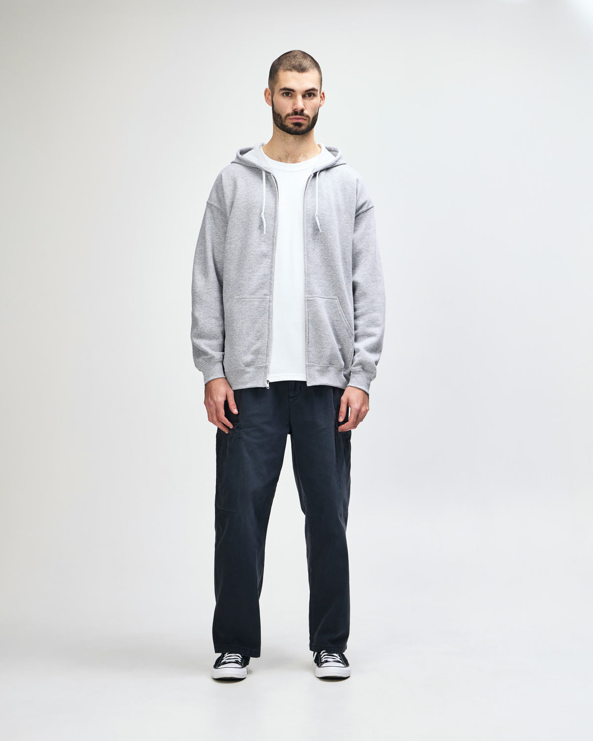 Gildan Heavy Blend Adult Full Zip Hooded Sweatshirt - Sport Grey
