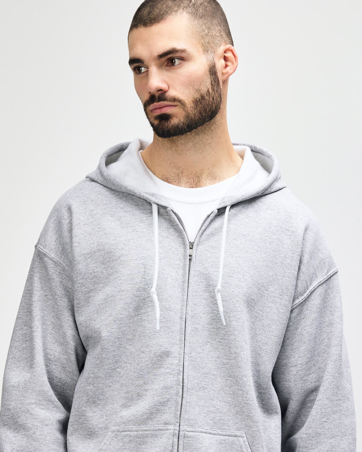 Gildan Heavy Blend Adult Full Zip Hooded Sweatshirt - Sport Grey