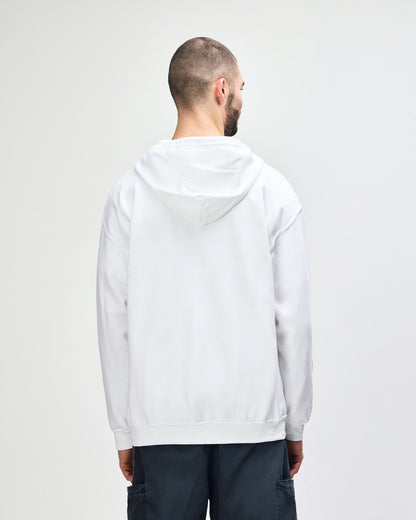 Gildan Heavy Blend Adult Full Zip Hooded Sweatshirt - White