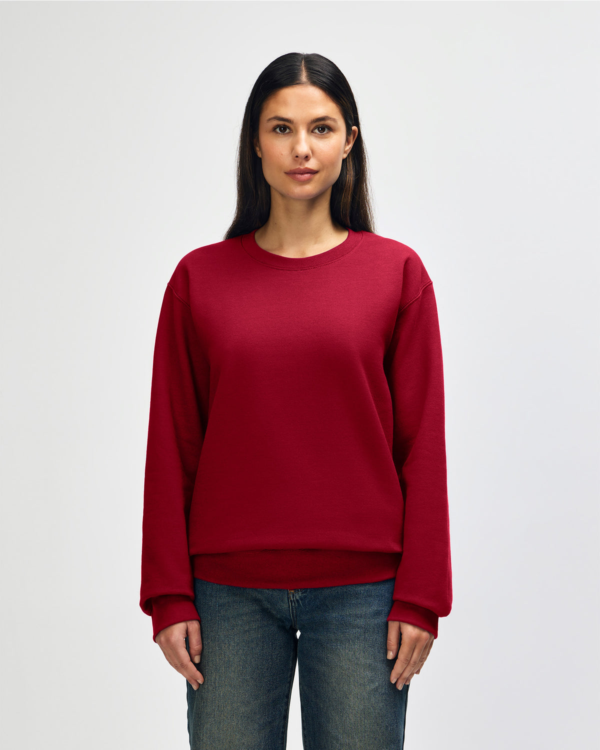Gildan Hammer Maxweight Adult Crewneck Sweatshirt - Cherry Red