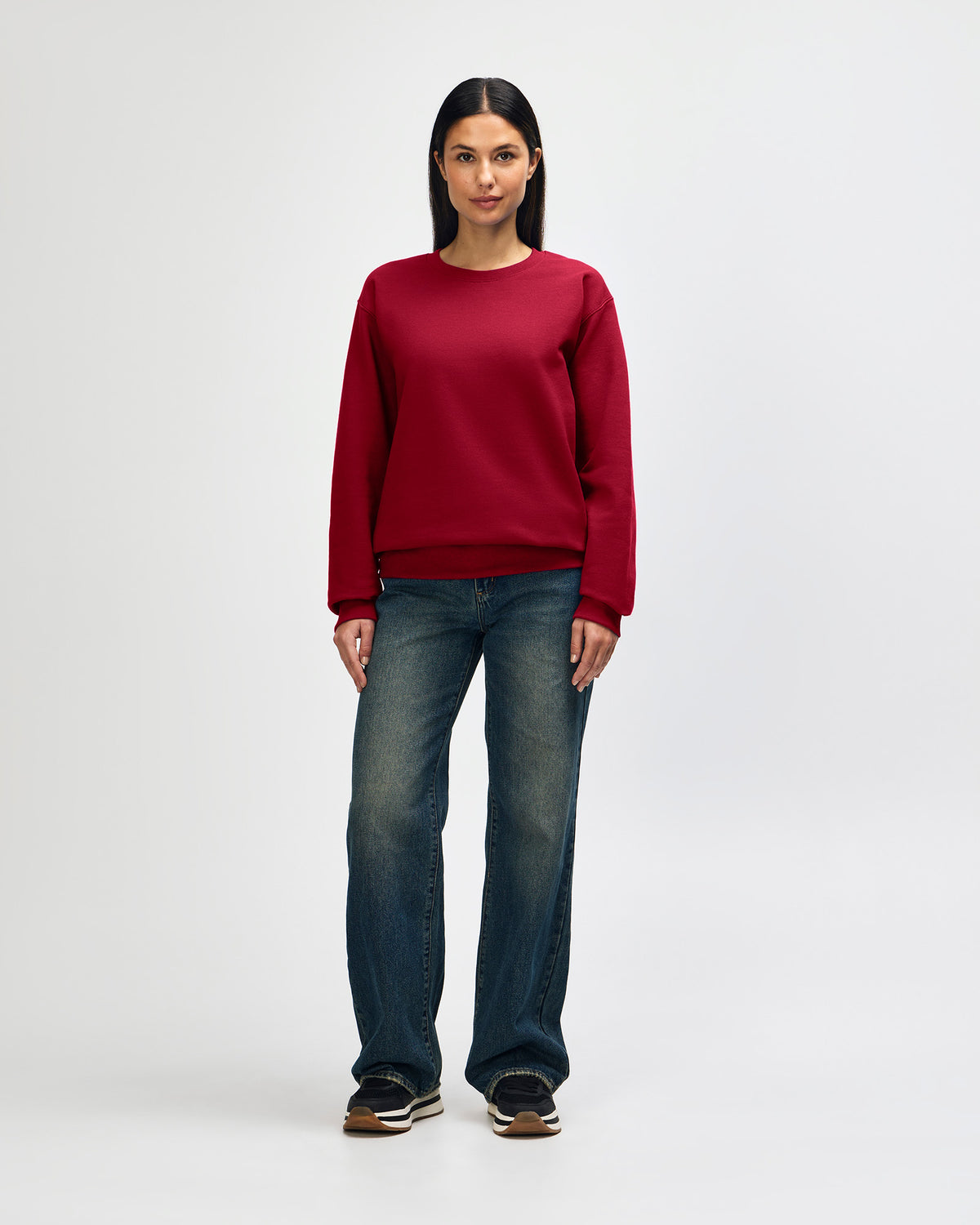 Gildan Hammer Maxweight Adult Crewneck Sweatshirt - Cherry Red