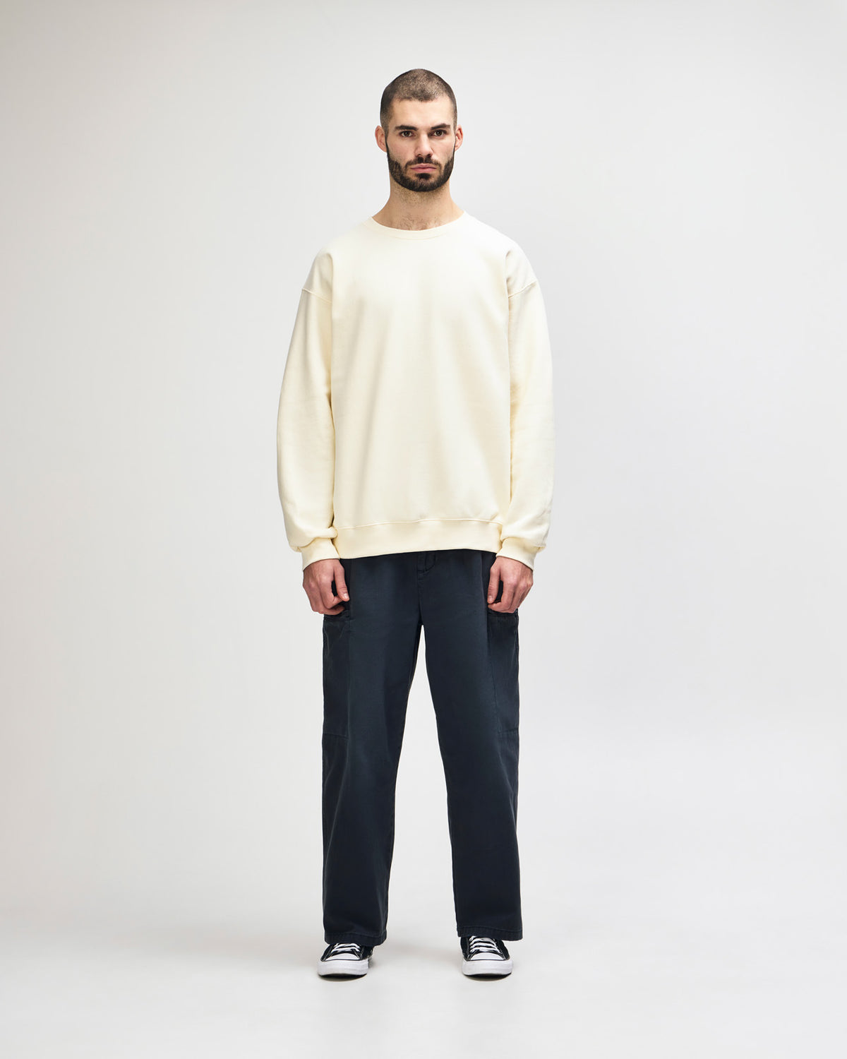 Gildan Hammer Maxweight Adult Crewneck Sweatshirt - Off White