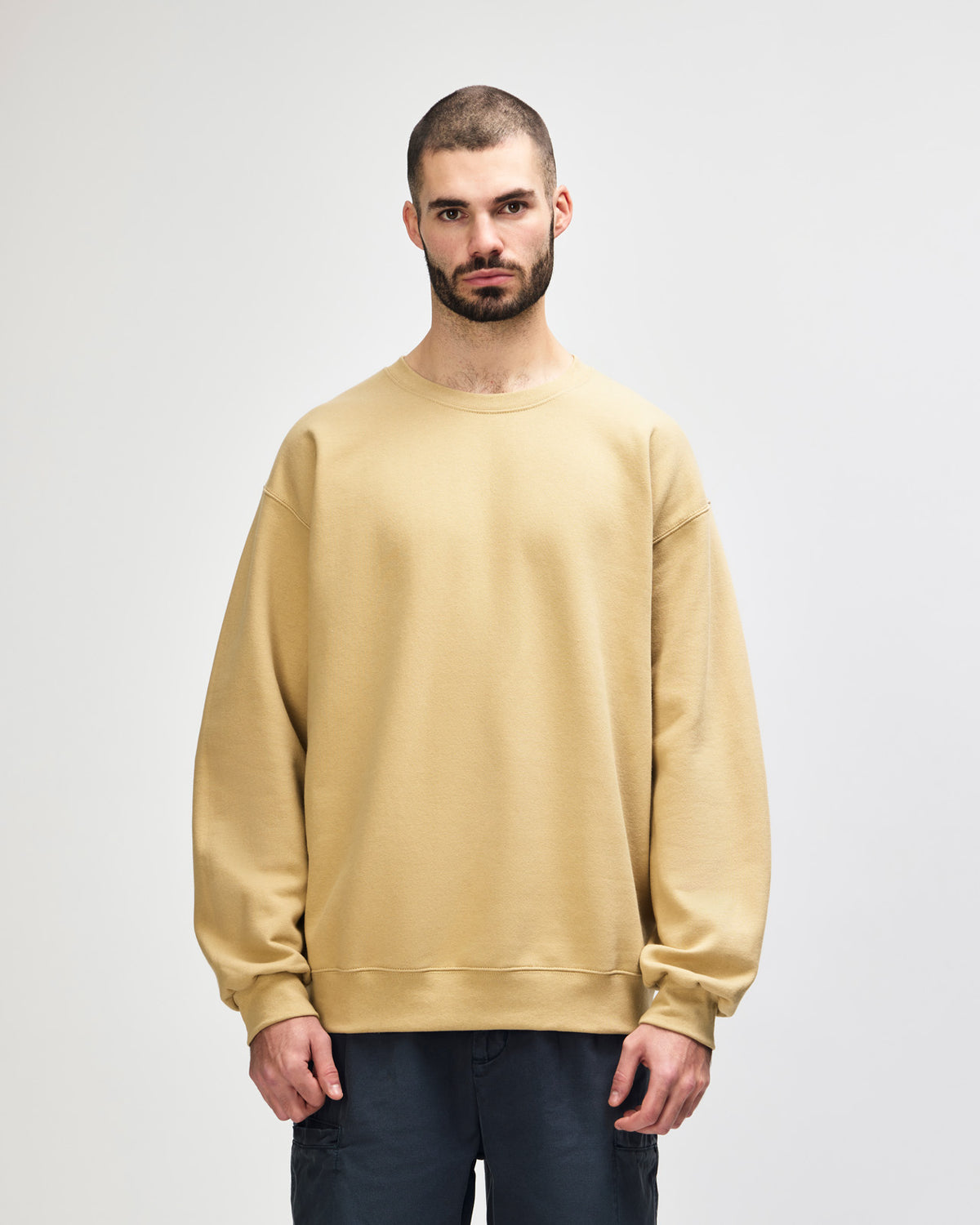 Gildan Hammer Maxweight Adult Crewneck Sweatshirt - Tan