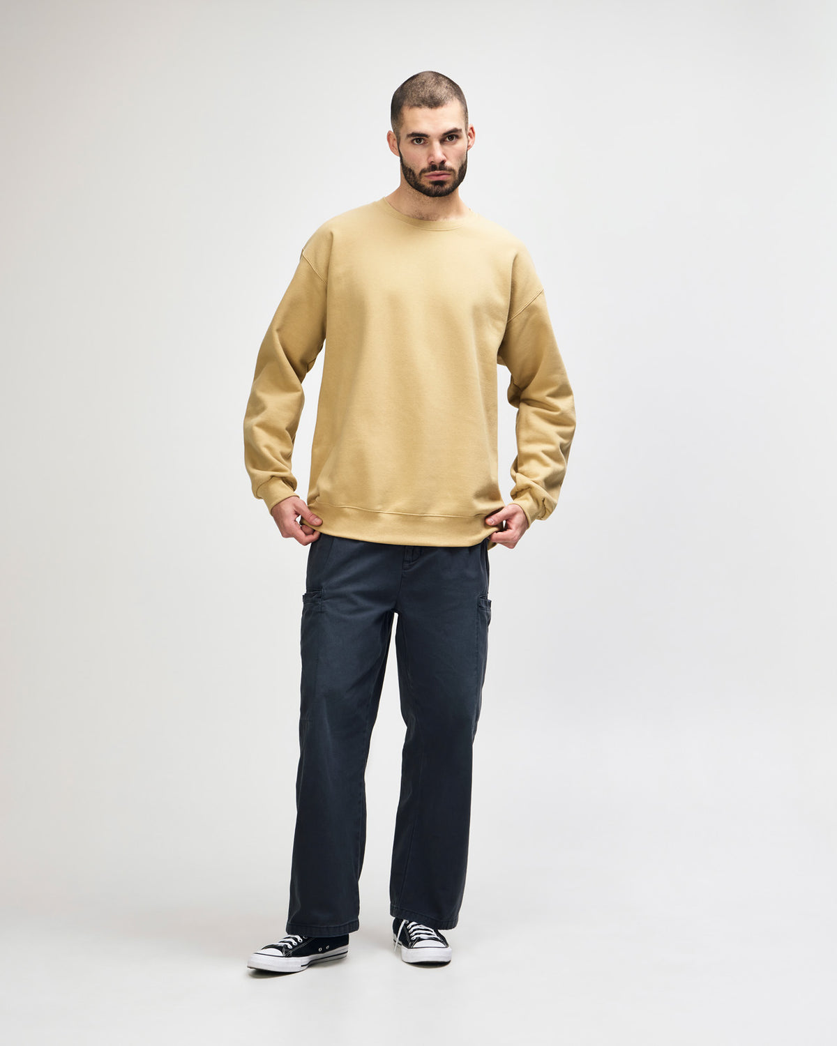 Gildan Hammer Maxweight Adult Crewneck Sweatshirt - Tan