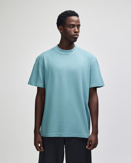 American Apparel Unisex Pique Mockneck T-shirt - Arctic