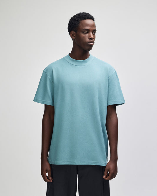 American Apparel Unisex Pique Mockneck T-shirt - Arctic