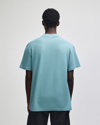 American Apparel Unisex Pique Mockneck T-shirt - Arctic