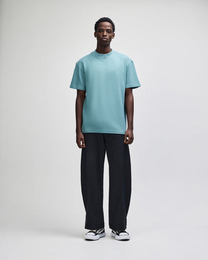 American Apparel Unisex Pique Mockneck T-shirt - Arctic