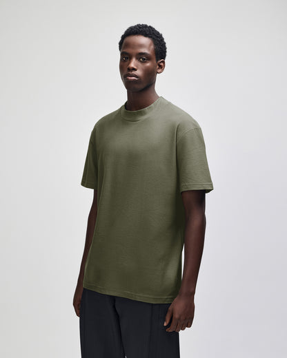 American Apparel Unisex Pique Mockneck T-shirt - Lieutenant