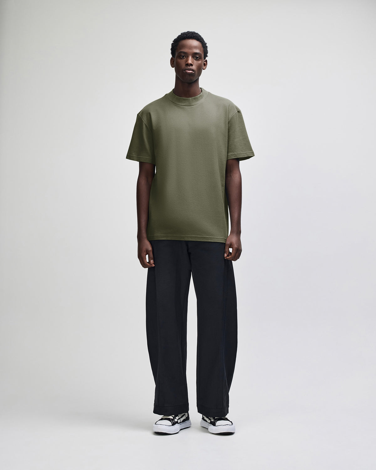 American Apparel Unisex Pique Mockneck T-shirt - Lieutenant