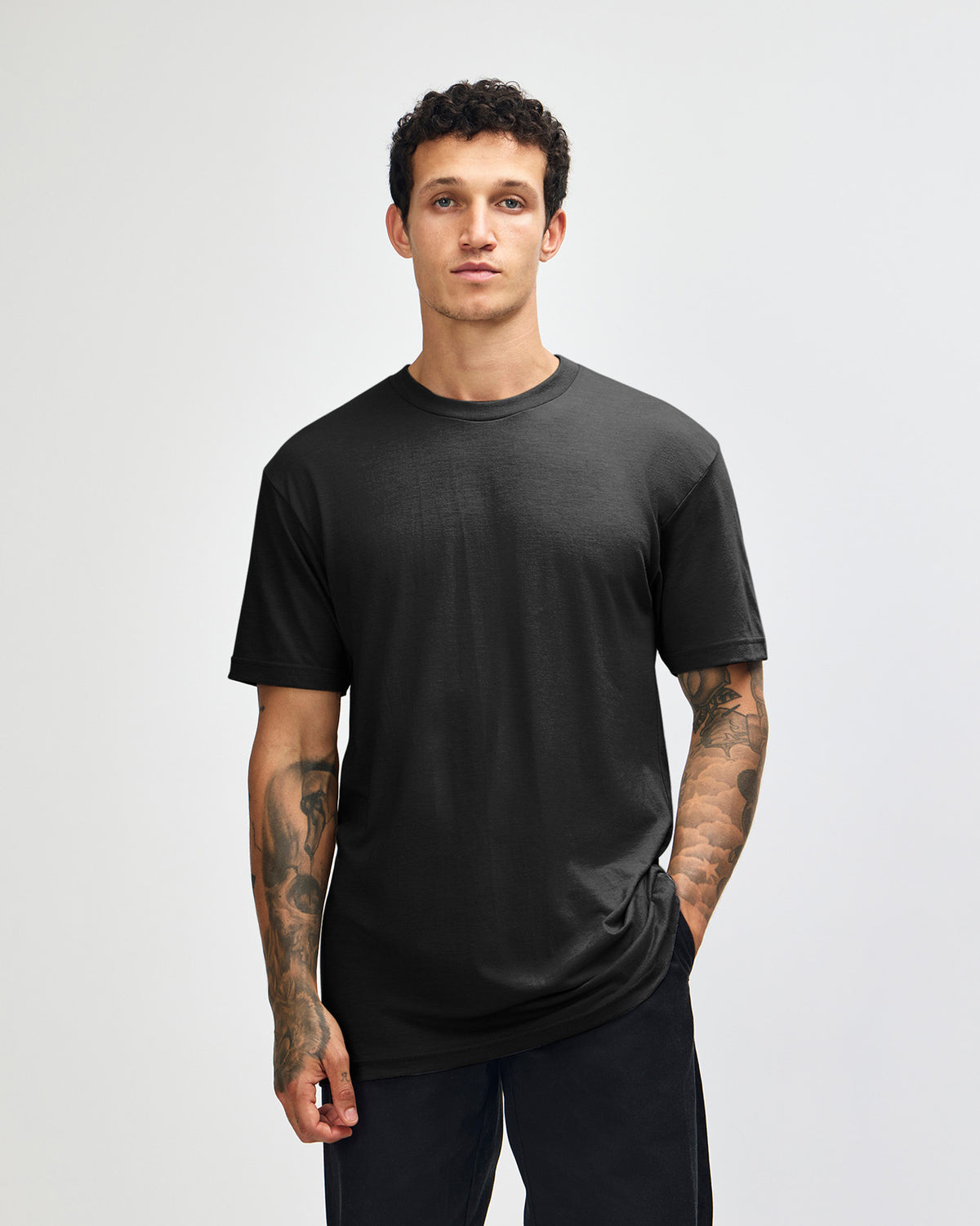 American Apparel Unisex CVC Short Sleeve T-Shirt - Black