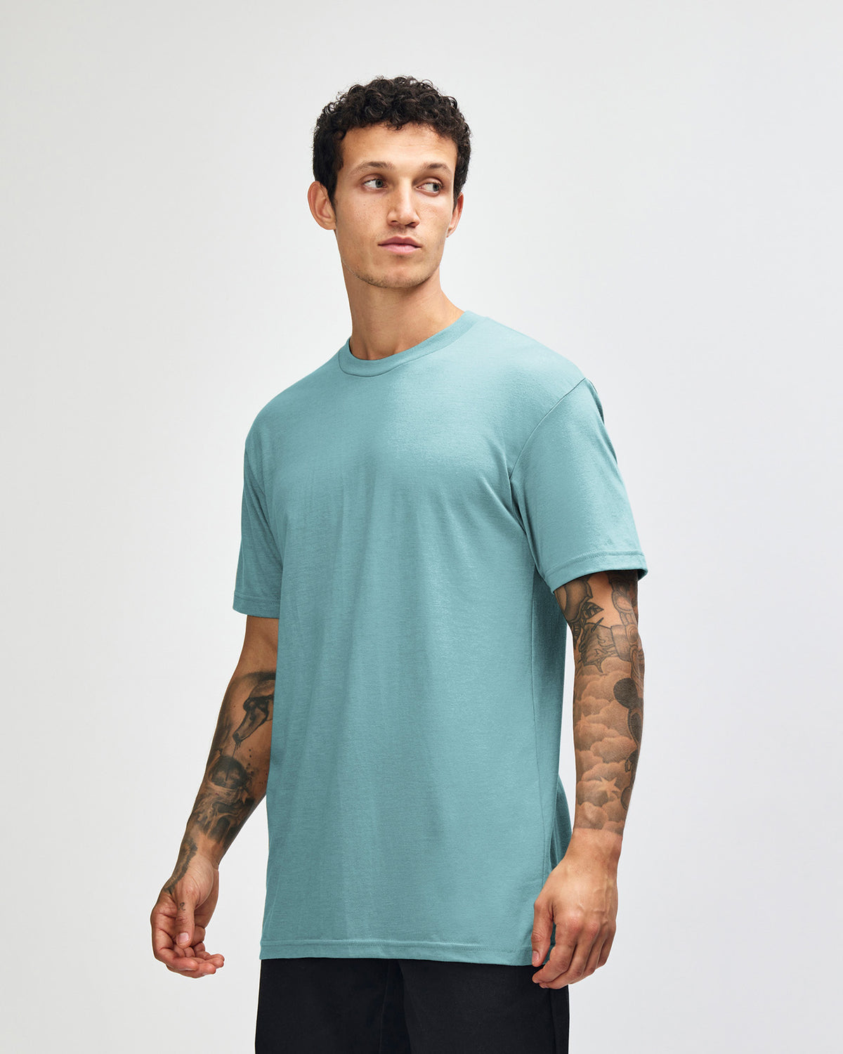 American Apparel Unisex CVC Short Sleeve T-Shirt - Heather Arctic