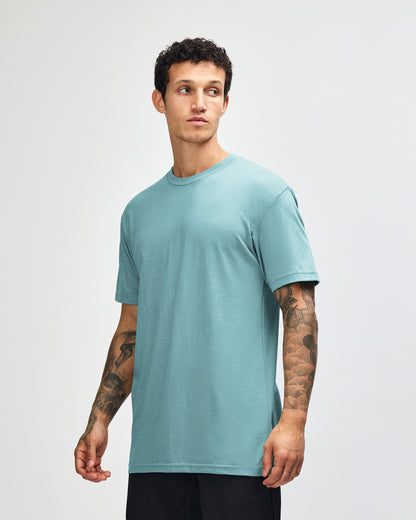 American Apparel Unisex CVC Short Sleeve T-Shirt - Heather Arctic