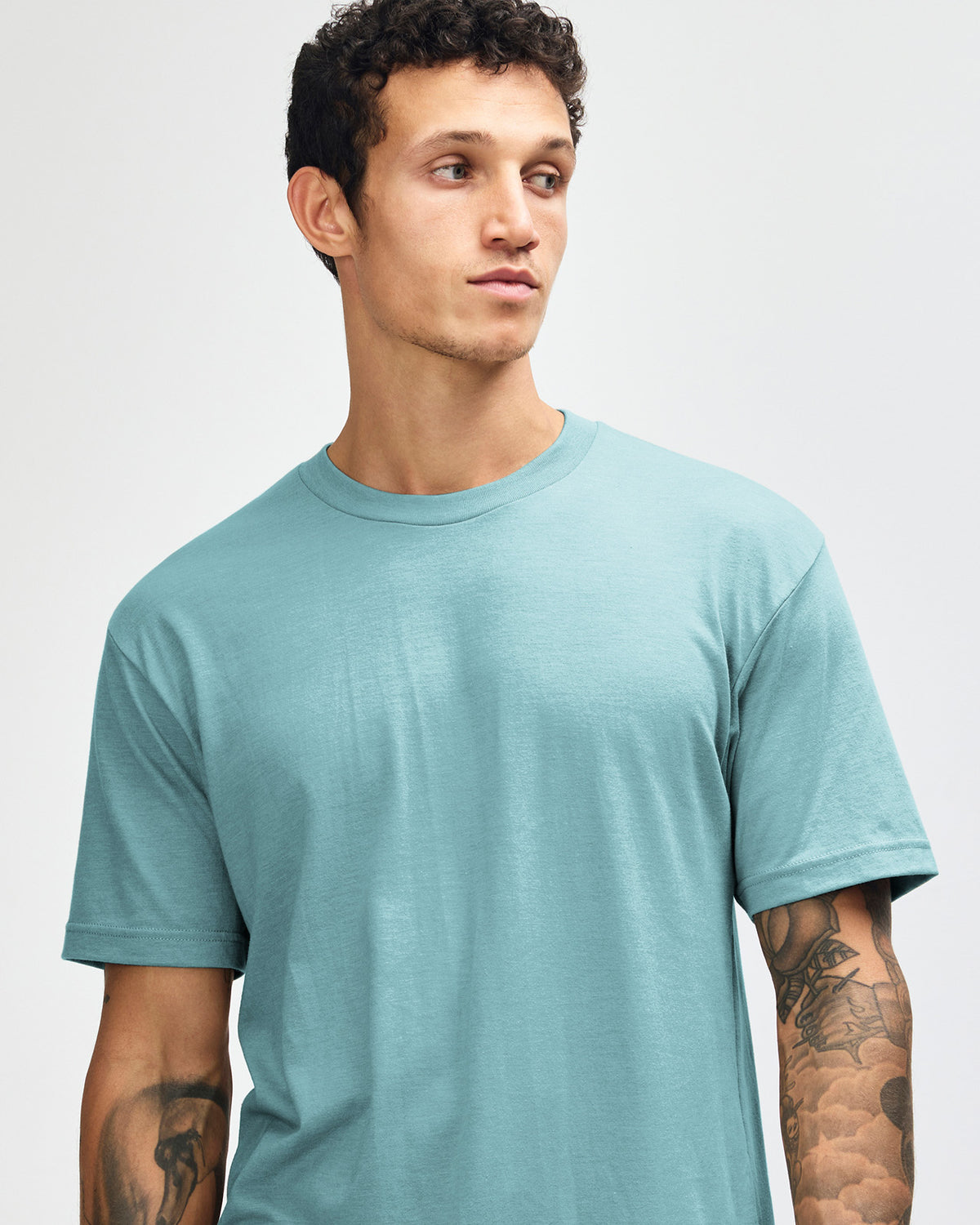American Apparel Unisex CVC Short Sleeve T-Shirt - Heather Arctic