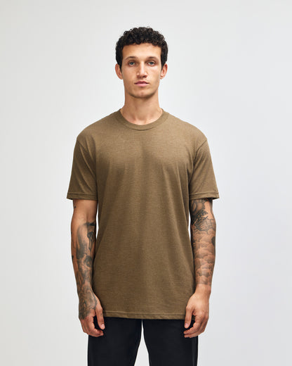 American Apparel Unisex CVC Short Sleeve T-Shirt - Heather Army