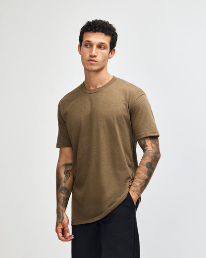 American Apparel Unisex CVC Short Sleeve T-Shirt - Heather Army