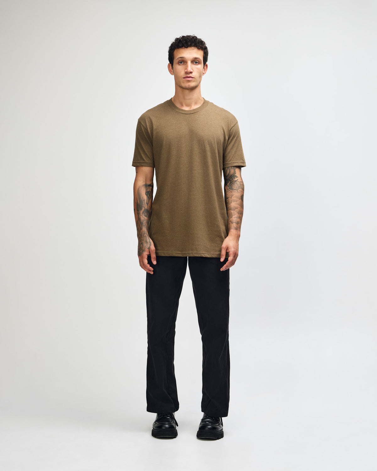 American Apparel Unisex CVC Short Sleeve T-Shirt - Heather Army