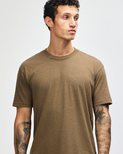American Apparel Unisex CVC Short Sleeve T-Shirt - Heather Army