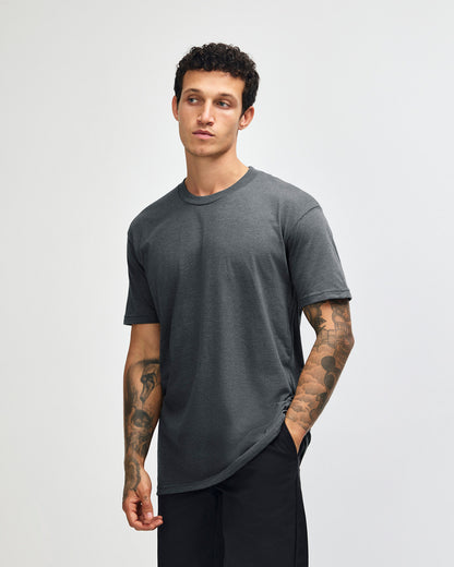American Apparel Unisex CVC Short Sleeve T-Shirt - Heather Asphalt