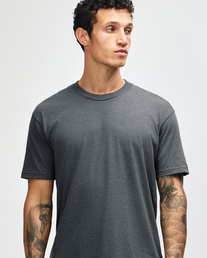 American Apparel Unisex CVC Short Sleeve T-Shirt - Heather Asphalt