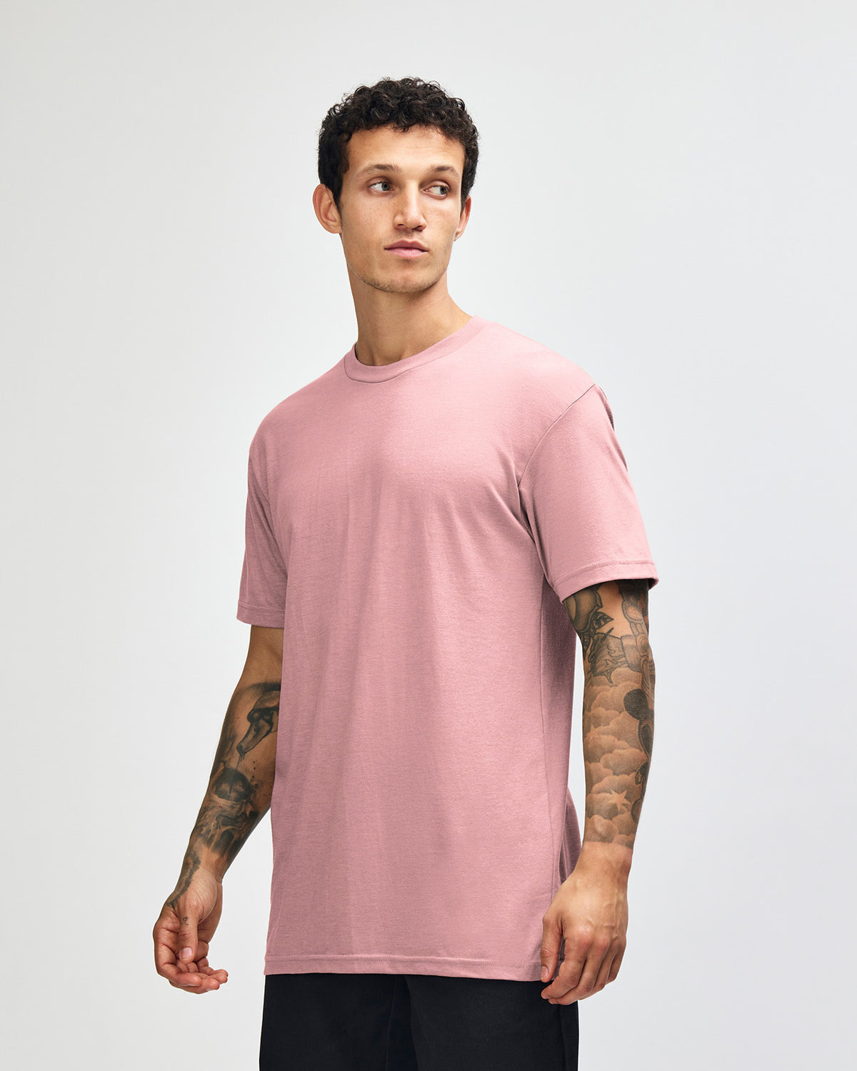 American Apparel Unisex CVC Short Sleeve T-Shirt - Heather Blush