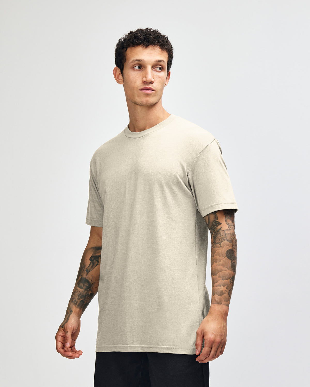 American Apparel Unisex CVC Short Sleeve T-Shirt - Heather Bone