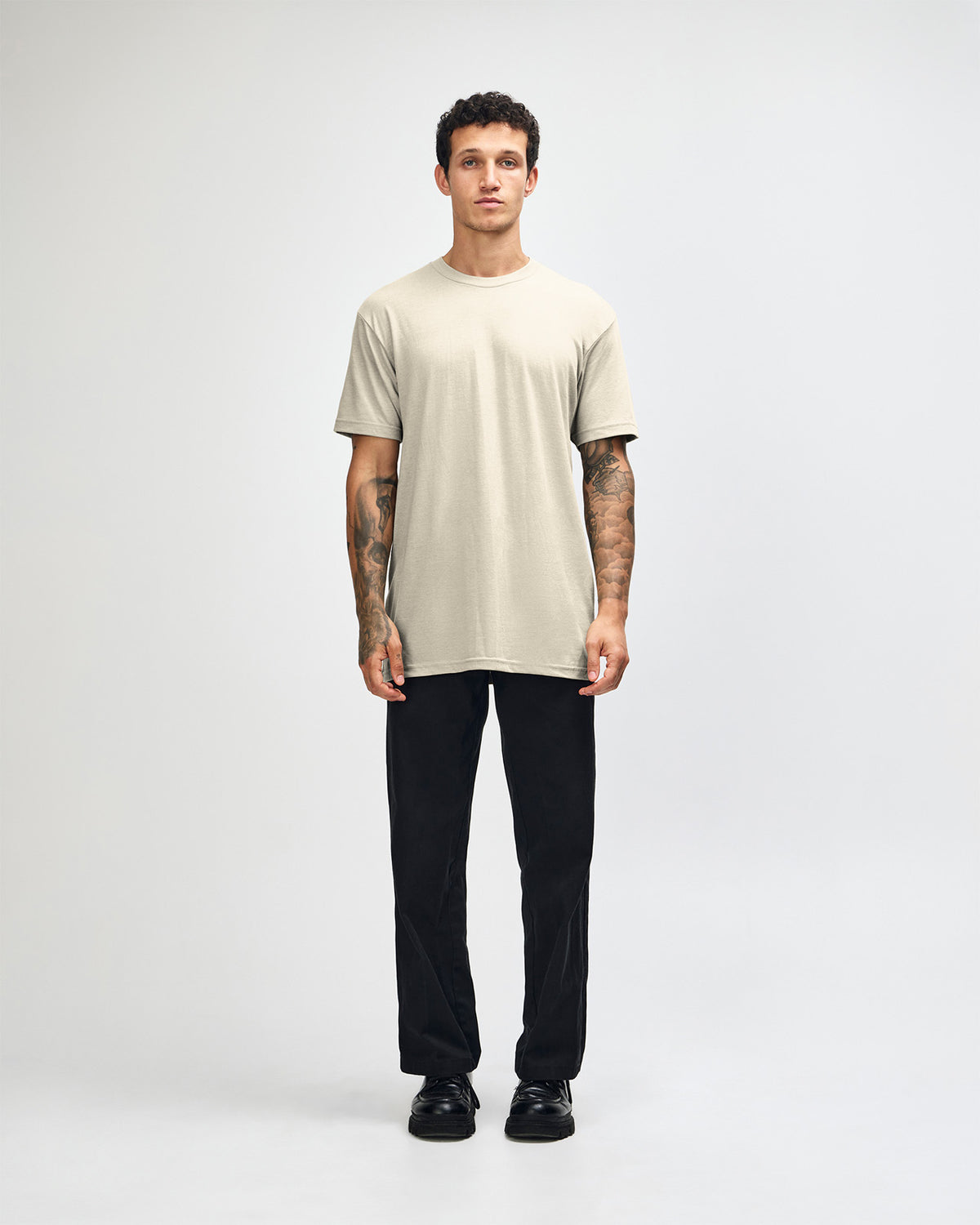American Apparel Unisex CVC Short Sleeve T-Shirt - Heather Bone