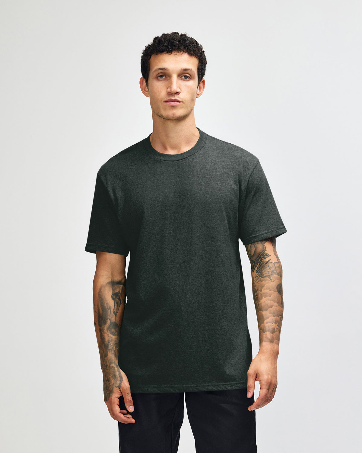 American Apparel Unisex CVC Short Sleeve T-Shirt - Heather Charcoal