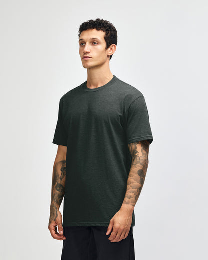 American Apparel Unisex CVC Short Sleeve T-Shirt - Heather Charcoal