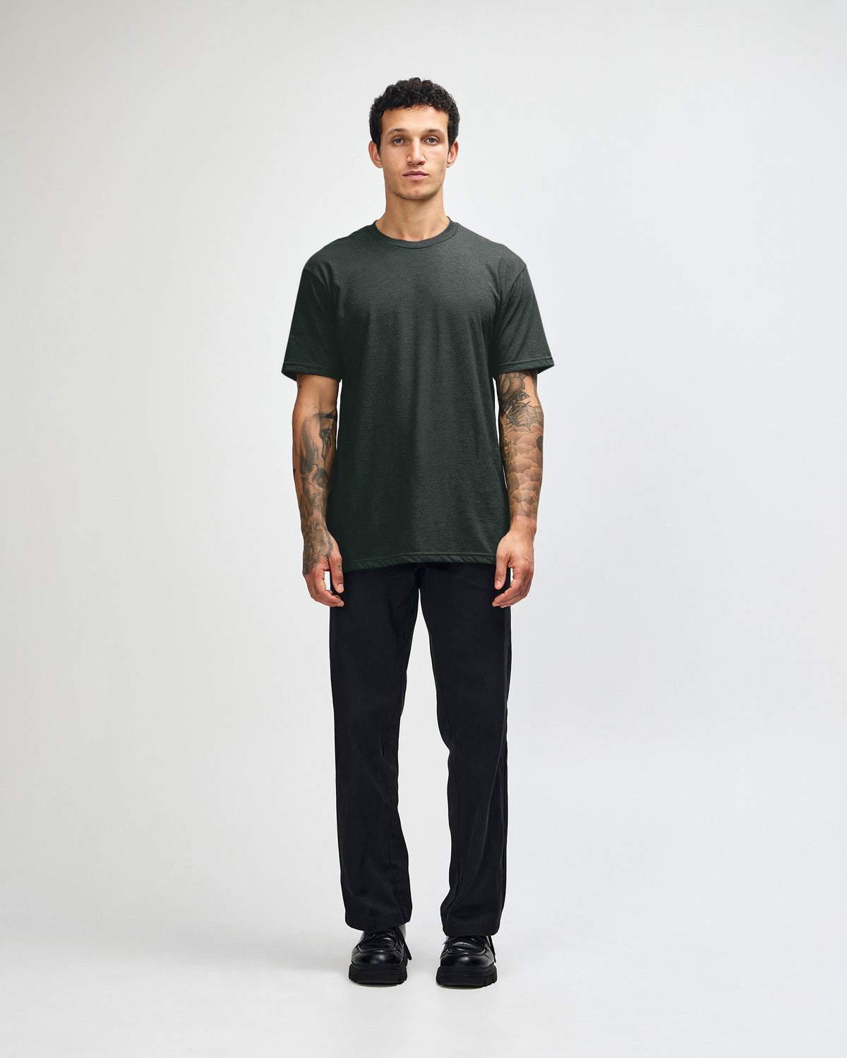 American Apparel Unisex CVC Short Sleeve T-Shirt - Heather Charcoal