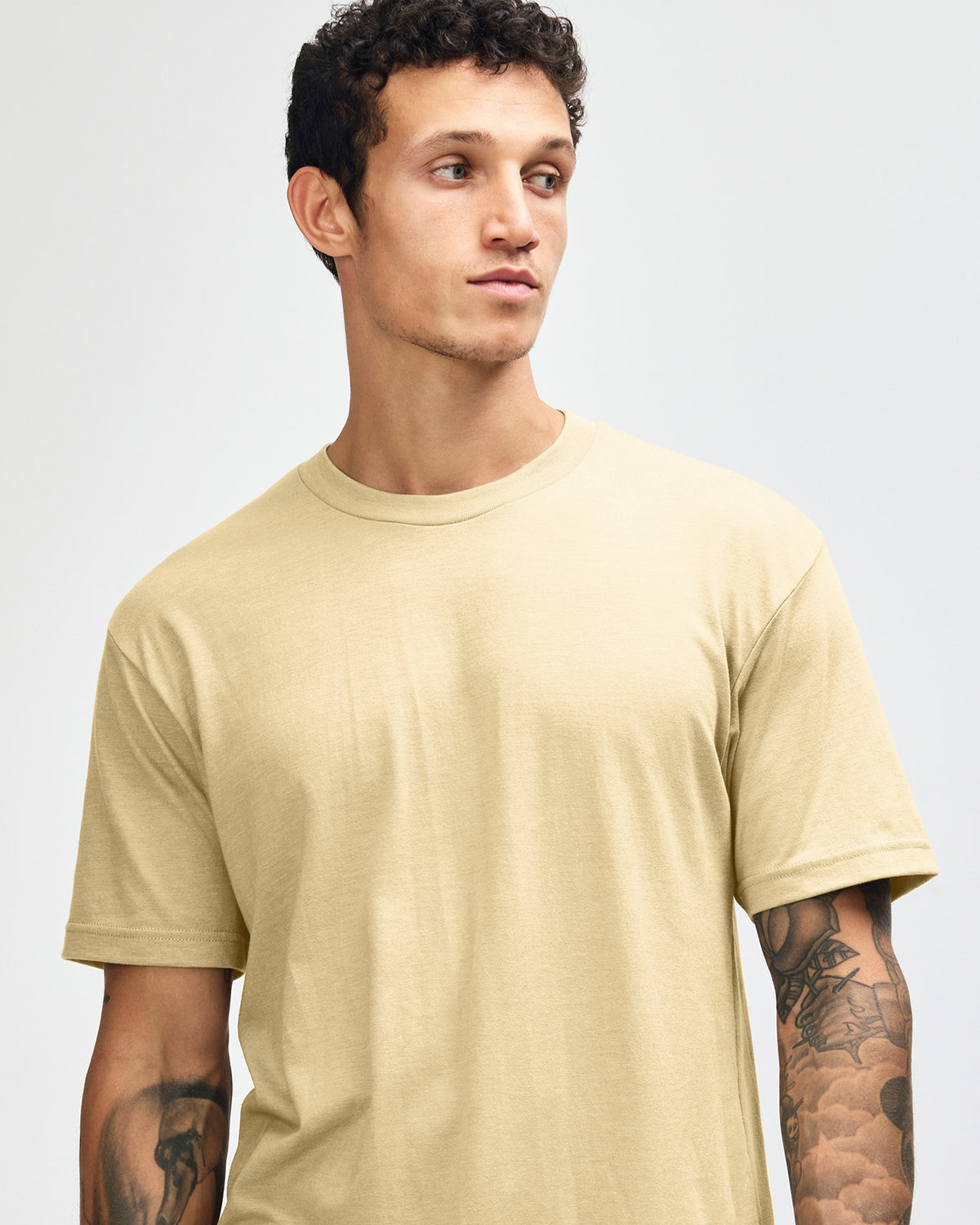 American Apparel Unisex CVC Short Sleeve T-Shirt - Heather Cream