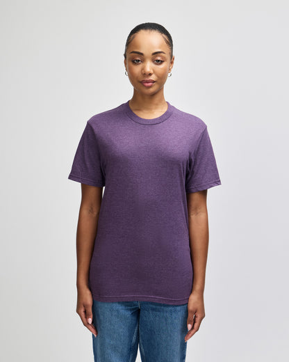 American Apparel Unisex CVC Short Sleeve T-Shirt - Heather Eggplant