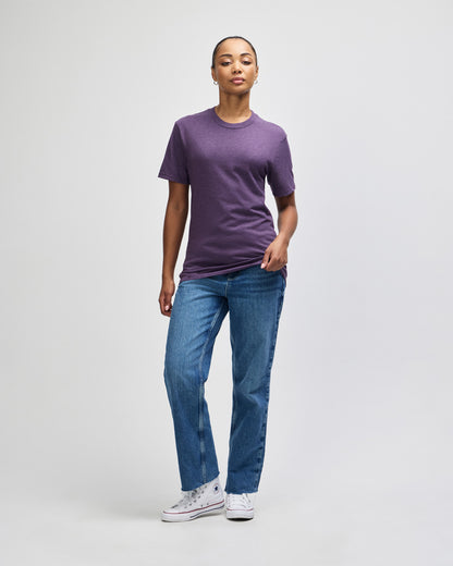 American Apparel Unisex CVC Short Sleeve T-Shirt - Heather Eggplant