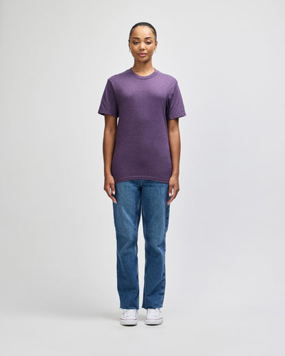 American Apparel Unisex CVC Short Sleeve T-Shirt - Heather Eggplant