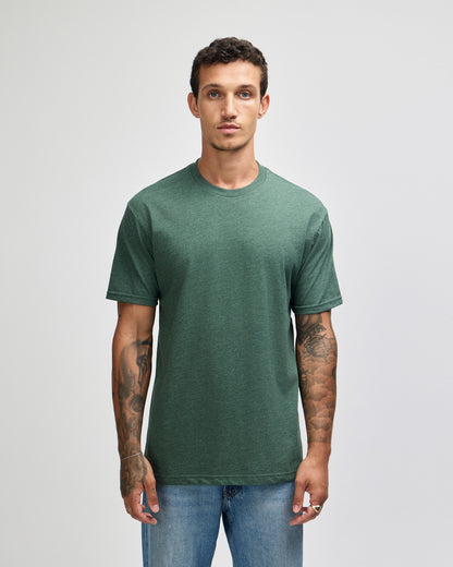American Apparel Unisex CVC Short Sleeve T-Shirt - Heather Forest