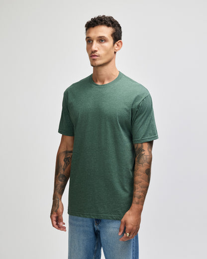 American Apparel Unisex CVC Short Sleeve T-Shirt - Heather Forest