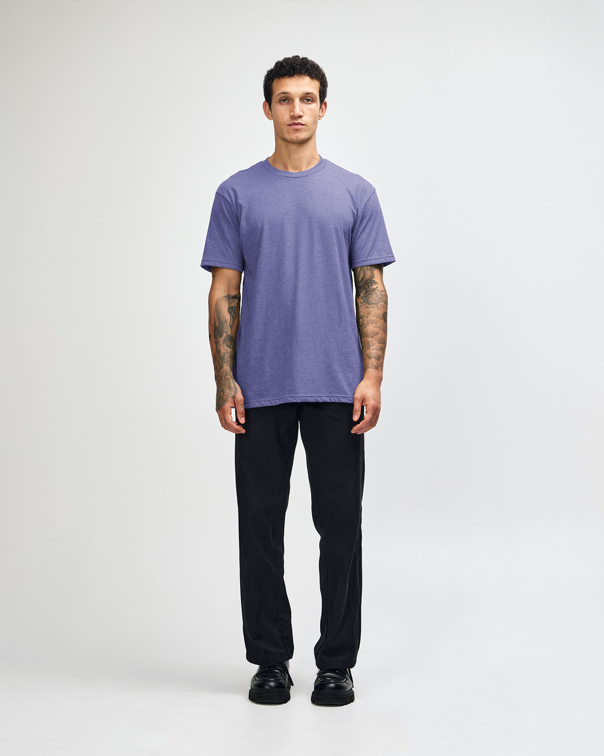 American Apparel Unisex CVC Short Sleeve T-Shirt - Heather Grape