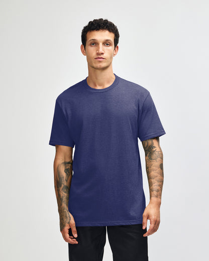 American Apparel Unisex CVC Short Sleeve T-Shirt - Heather Indigo