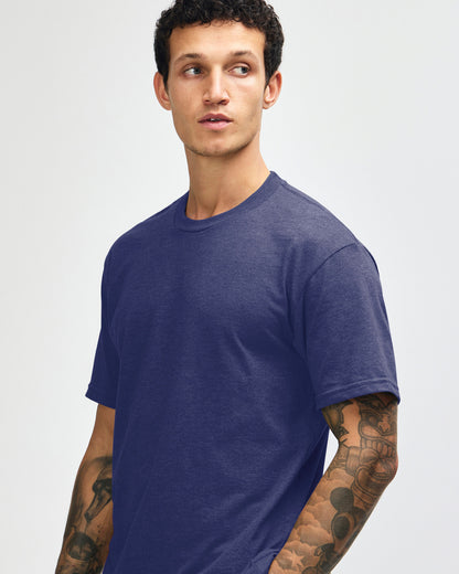 American Apparel Unisex CVC Short Sleeve T-Shirt - Heather Indigo