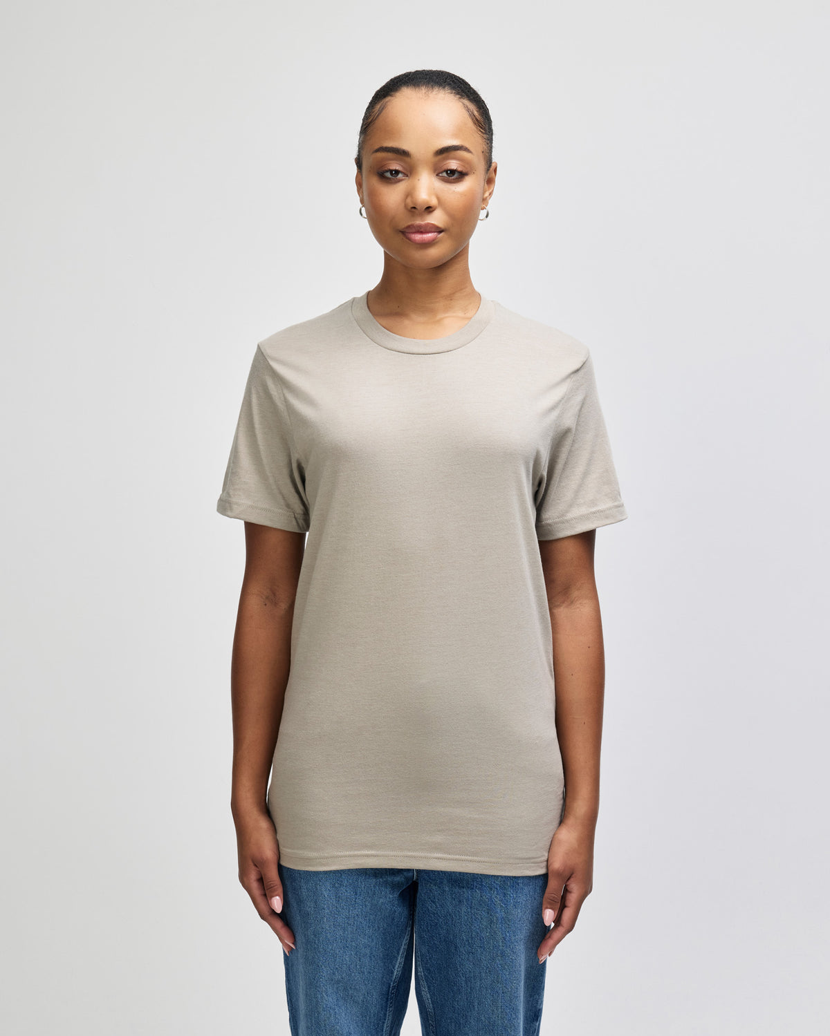 American Apparel Unisex CVC Short Sleeve T-Shirt - Heather Khaki